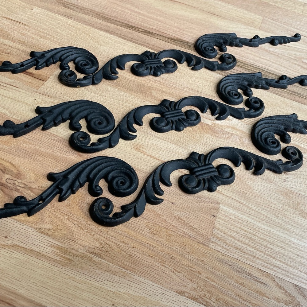 🌹9 Piece ORNATE ornamental iron accent DECOR pieces - Picture 6 of 8